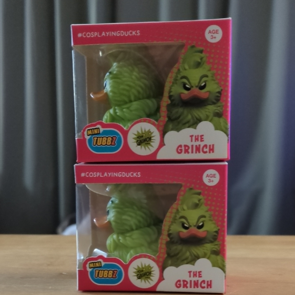 2 Mini Tubbz Grinch Rubber Ducks 2"